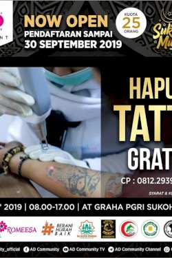 Sukoharjo Muslim Fest 2019 (Hapus Tatto Gratis)
